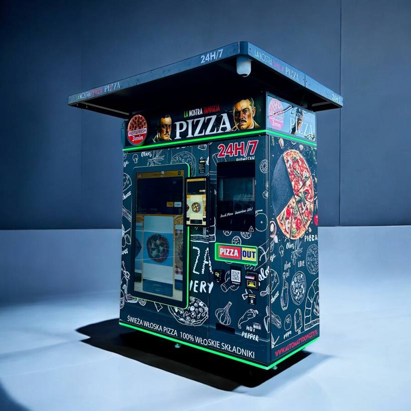 Pizza automata — jobb oldali nézet